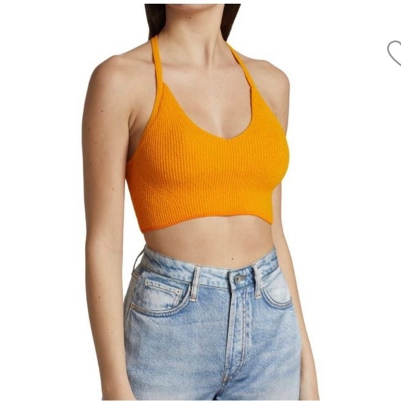 NWT RAG & BONE Soleil Stretch Ribbed Bra Top reg $150 size large - Picture 6 of 12